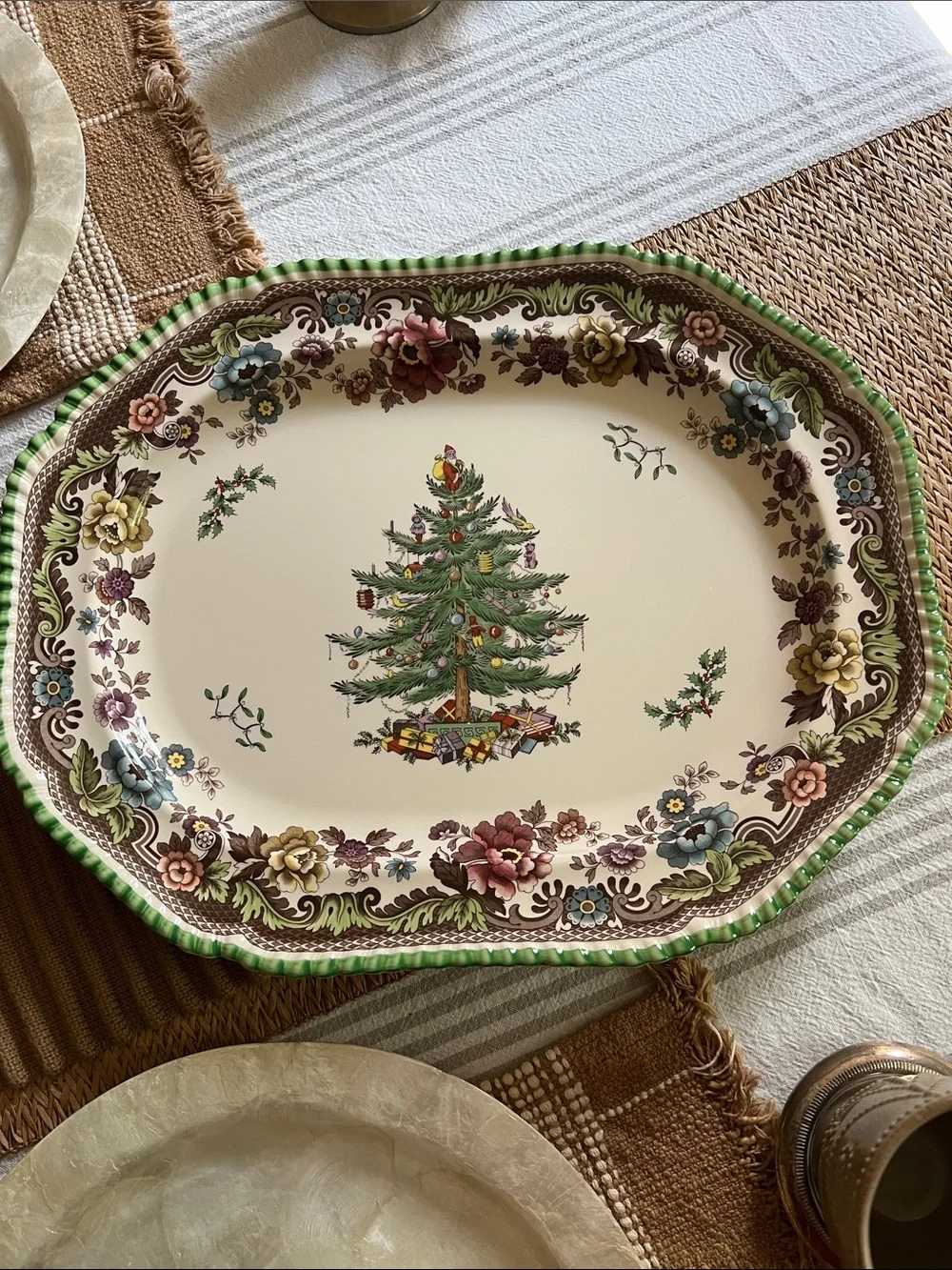 Spode Christmas Tree Grove Serving Platter.